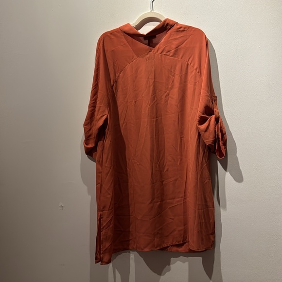 Alfani XXL Essiental Tunic Sheer 3/4 Sleeve Button Down NWT - Picture 8 of 8